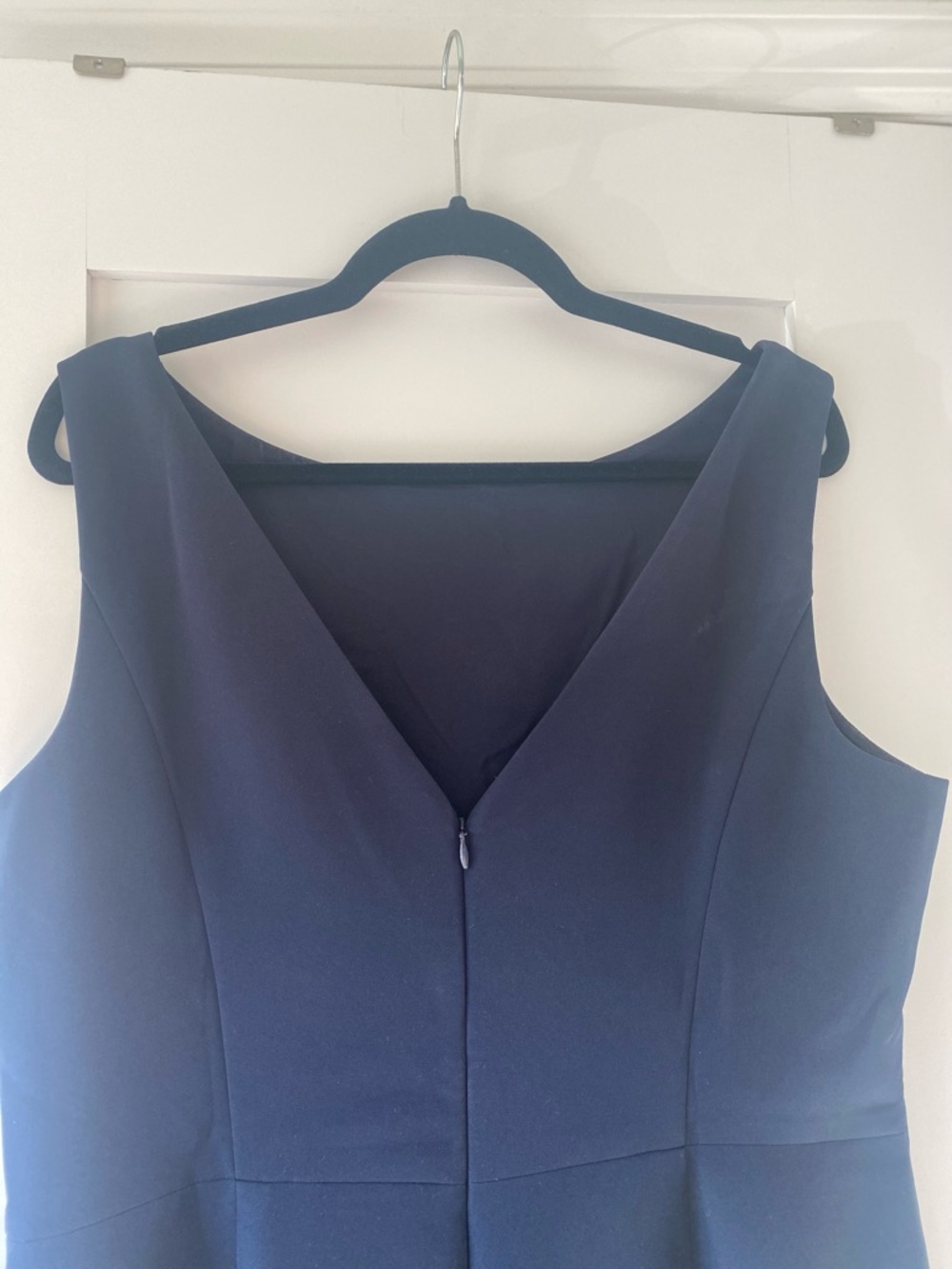 Eliza J Navy Sleeveless Ruffle-Accent Maxi Dress - Picture 9 of 14